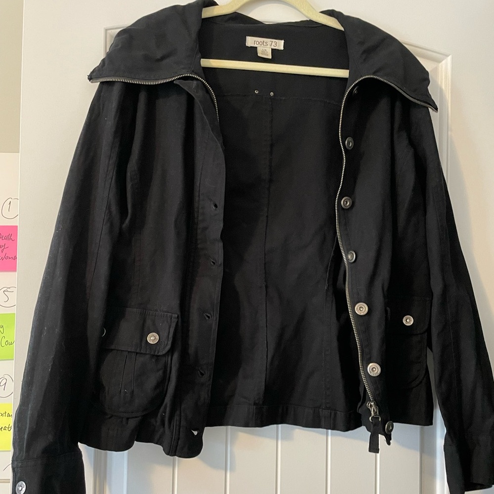 Roots Classic Black Denim Jacket